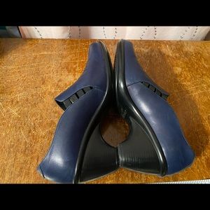 Dansko blue leather heels, size 40 (US 10).